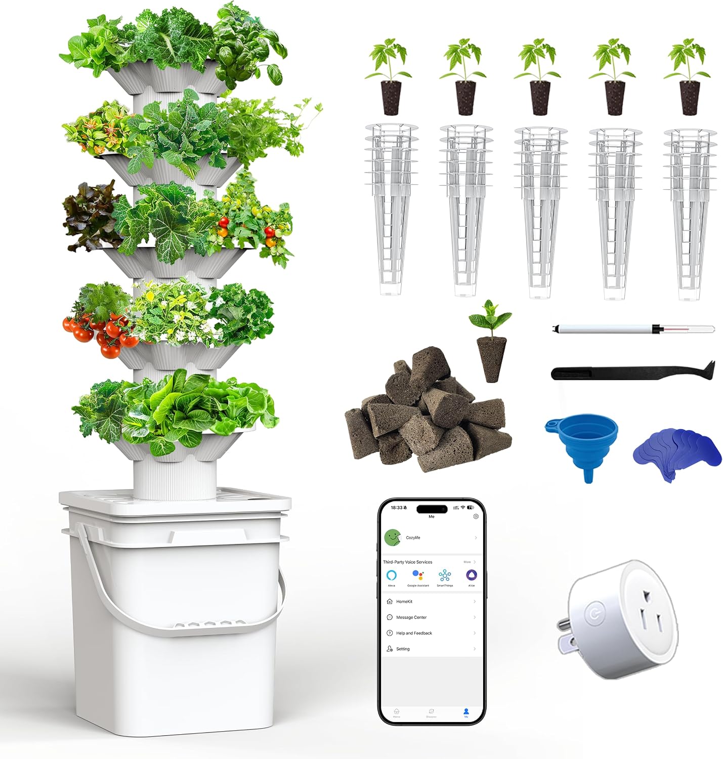 Hydroponic Kit - نظام زراعة مائية مكون من 5