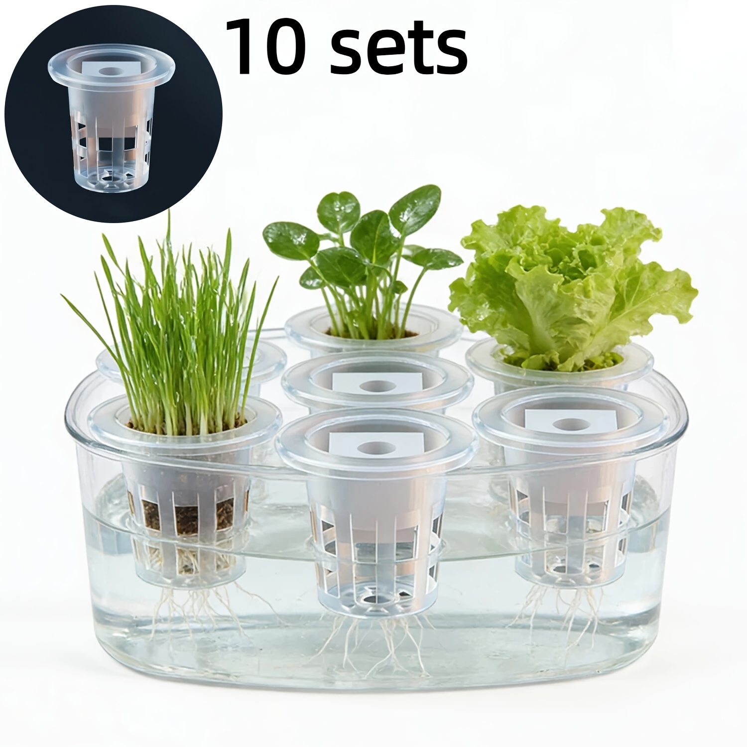 Seed Starter Tray - مجموعة سلال زراعة مائية للشتلات (10