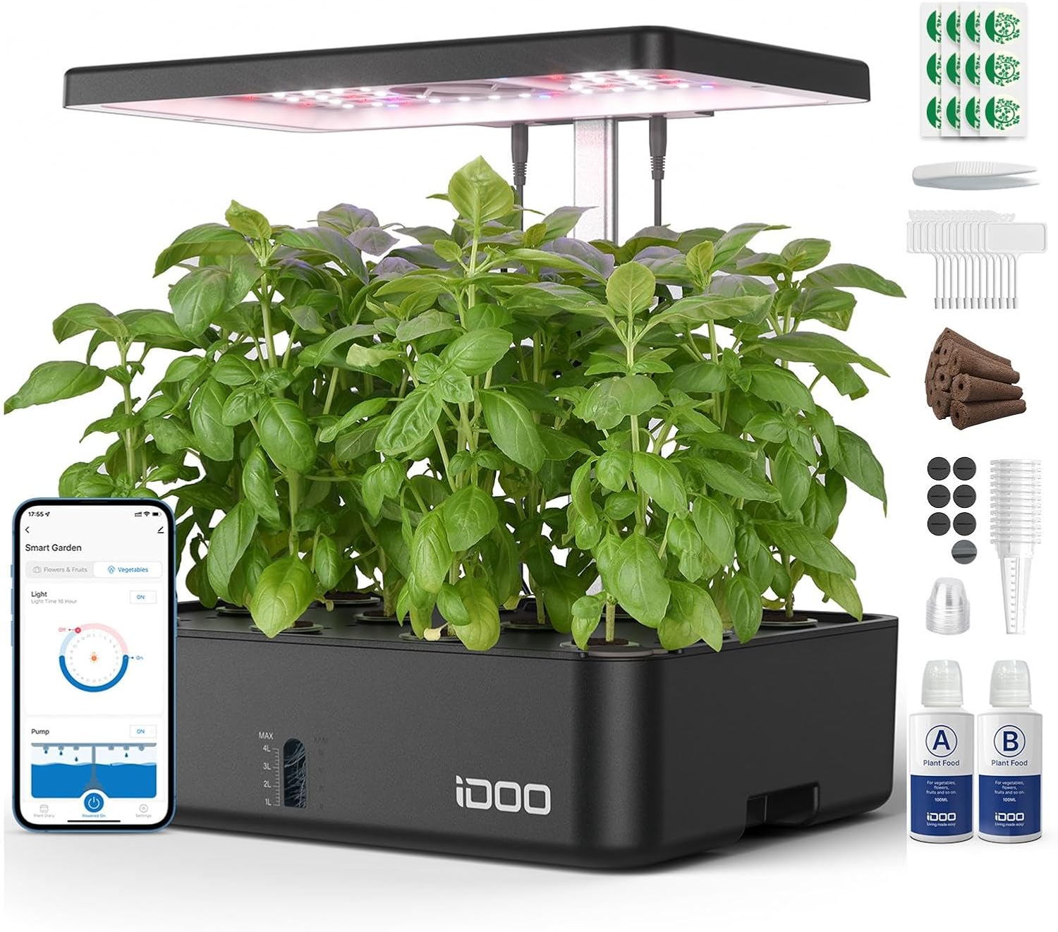 Hydroponic Kit - نظام زراعة مائية بـ 12 وحدة