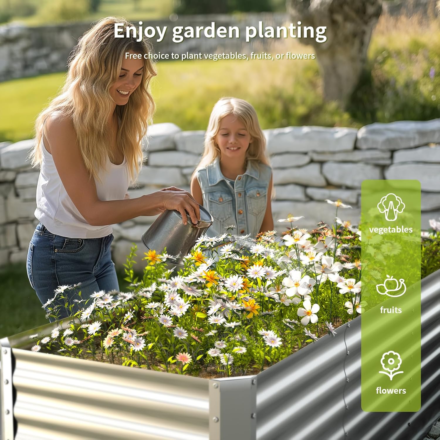 حوض زراعة معدني كبير مجلفن للا - مراجعة Raised Garden Bed وسعره
