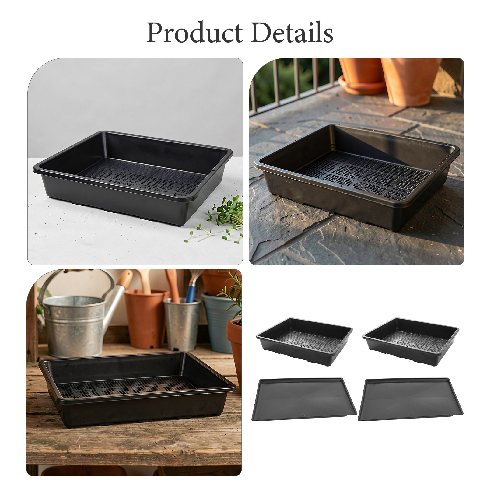 مجموعة من صواني زراعة الحدائق، - مراجعة Seed Starter Tray وسعره
