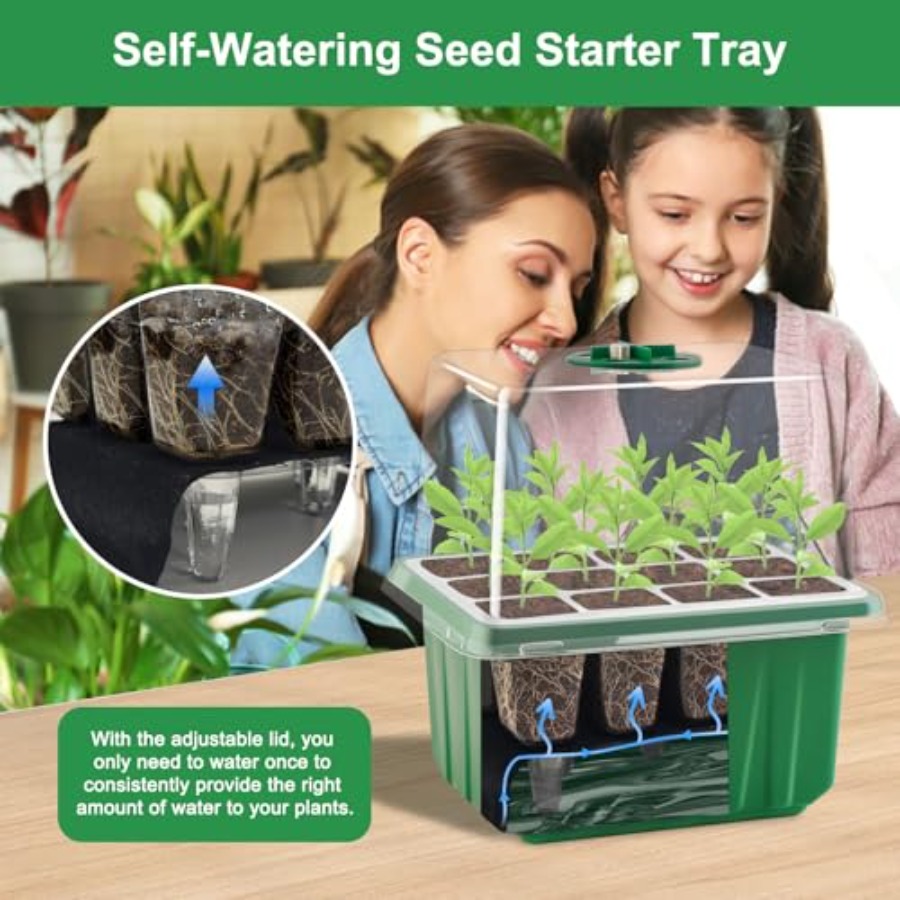 صينية بذور مع إضاءة، 6 قطع، طق - مراجعة Seed Starter Tray وسعره
