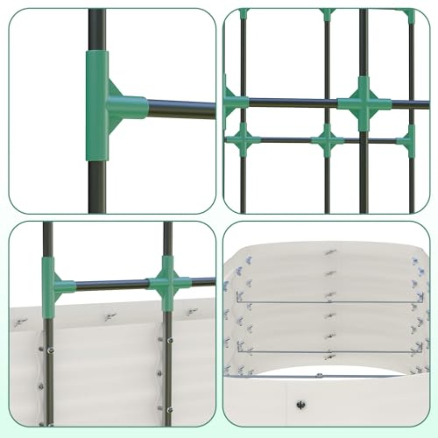 حوض زراعة مرتفع مجلفن بارتفاع  - مراجعة Raised Garden Bed وسعره