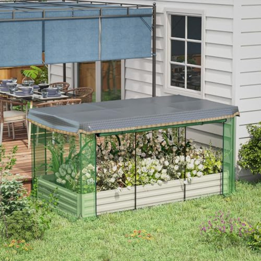 حوض زراعة معدني مجلفن مقاس 7.3 - مراجعة Raised Garden Bed وسعره