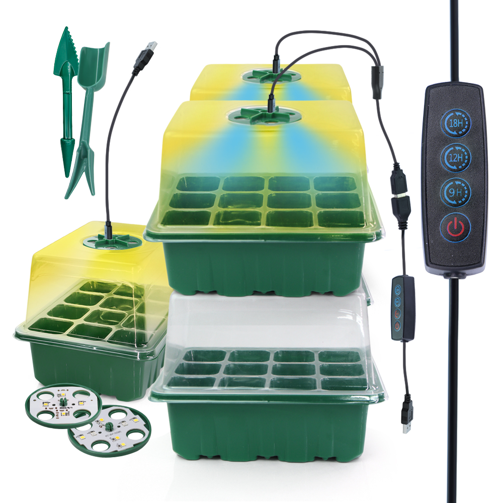LED أواني الحضانة مع تنمو ضوء  - مراجعة Seed Starter Tray وسعره