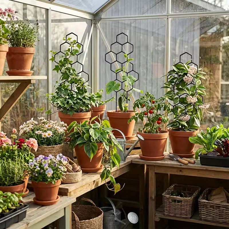 2/4 قطع دعامات نباتات بلاستيكي - مراجعة Indoor Herb Garden وسعره