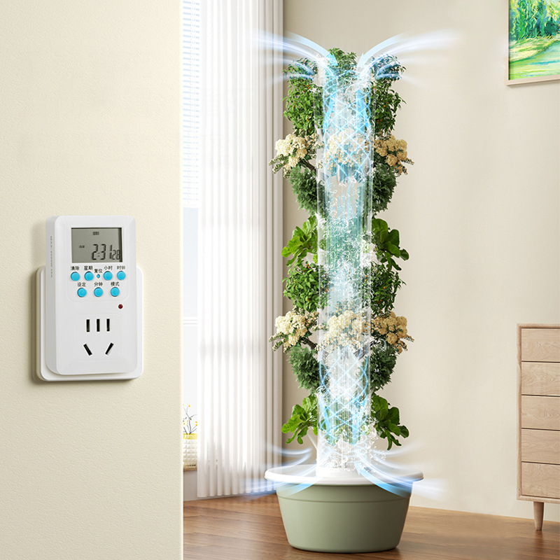 مع Led تنمو ضوء شجرة الفضاء بر - مراجعة Vertical Planter وسعره