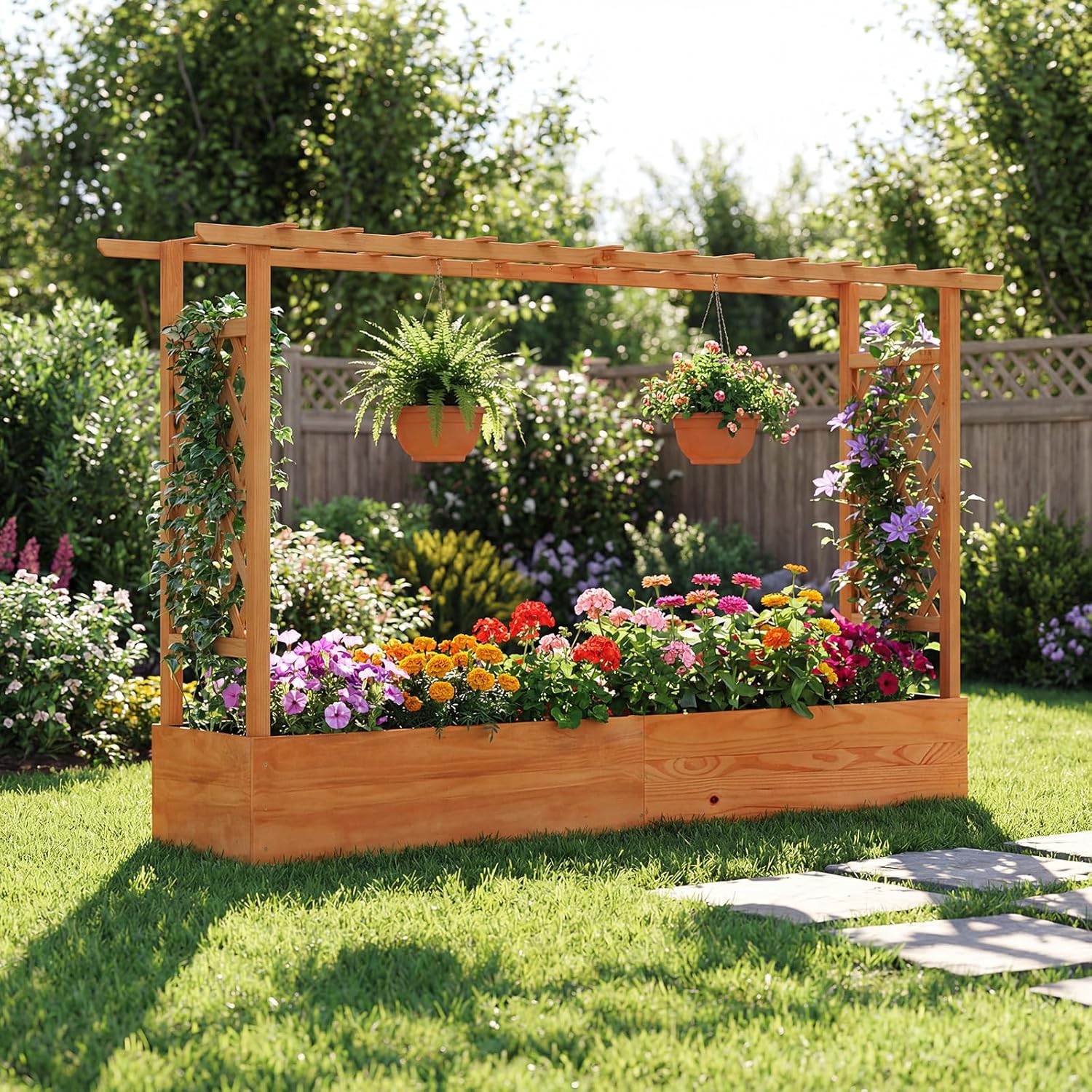 حوض زراعة مرتفع للحدائق الخارج - مراجعة Raised Garden Bed وسعره