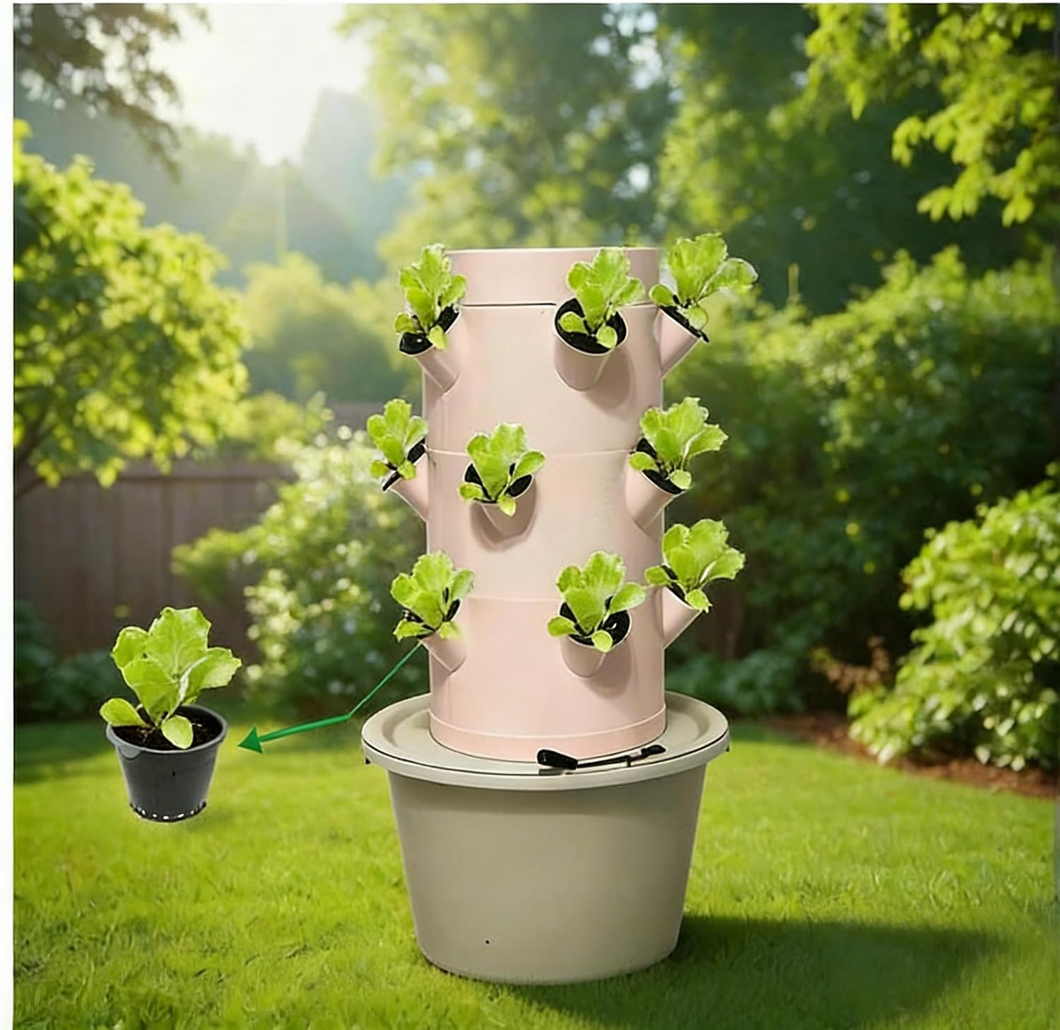 نظام زراعة مائية عمودي بثلاث ط - مراجعة Hydroponic Kit وسعره